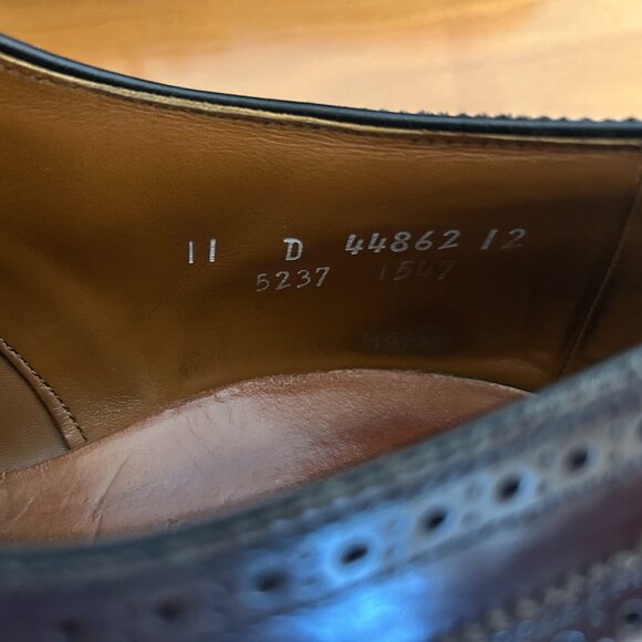 Allen Edmonds Sanford Wingtips in Wine - 11 D main image 6